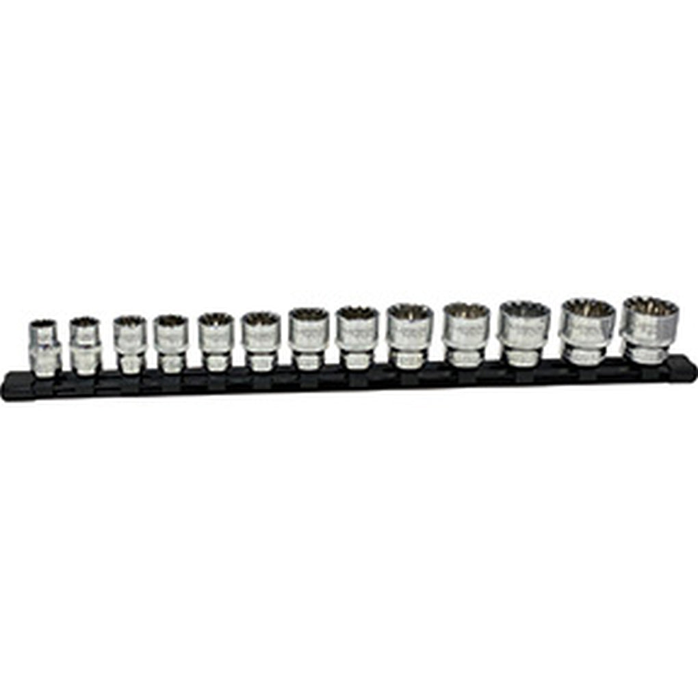 Platinum Tech - 99813 - 13pc 3/8IN Dr Metric Spline Socket Set