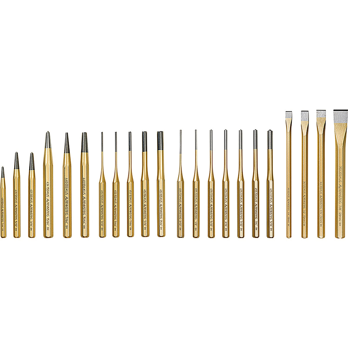 Knipex - 9R400022 - 22 Piece Punch and Chisel Set