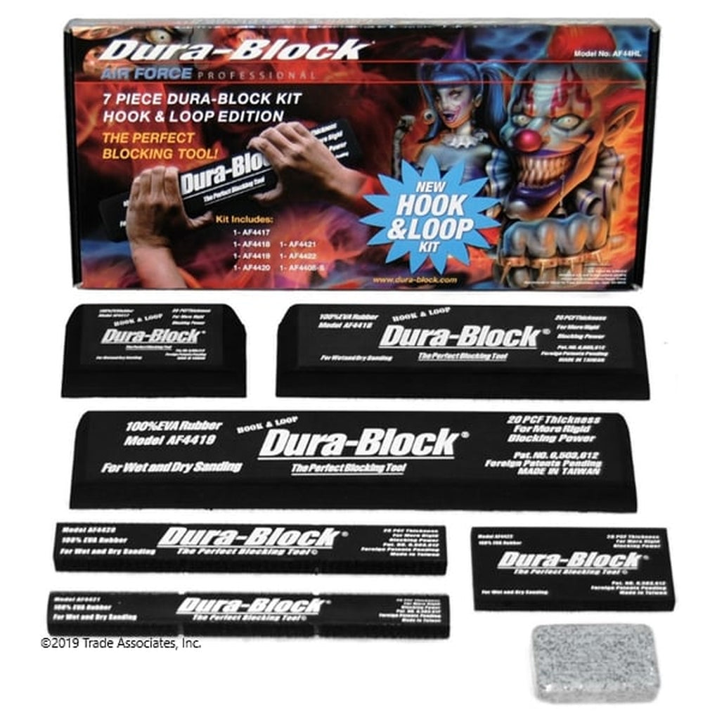 Dura-Block - AF44HL - 7PC Hook and Loop Block set with Soap