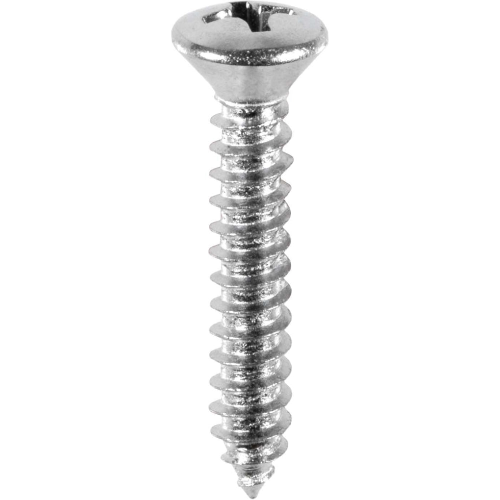 Auveco - AP1799 - Auveco Pak Phillips Oval Head Tapping Screw 8 X 3/4 in Chrome #6 Head