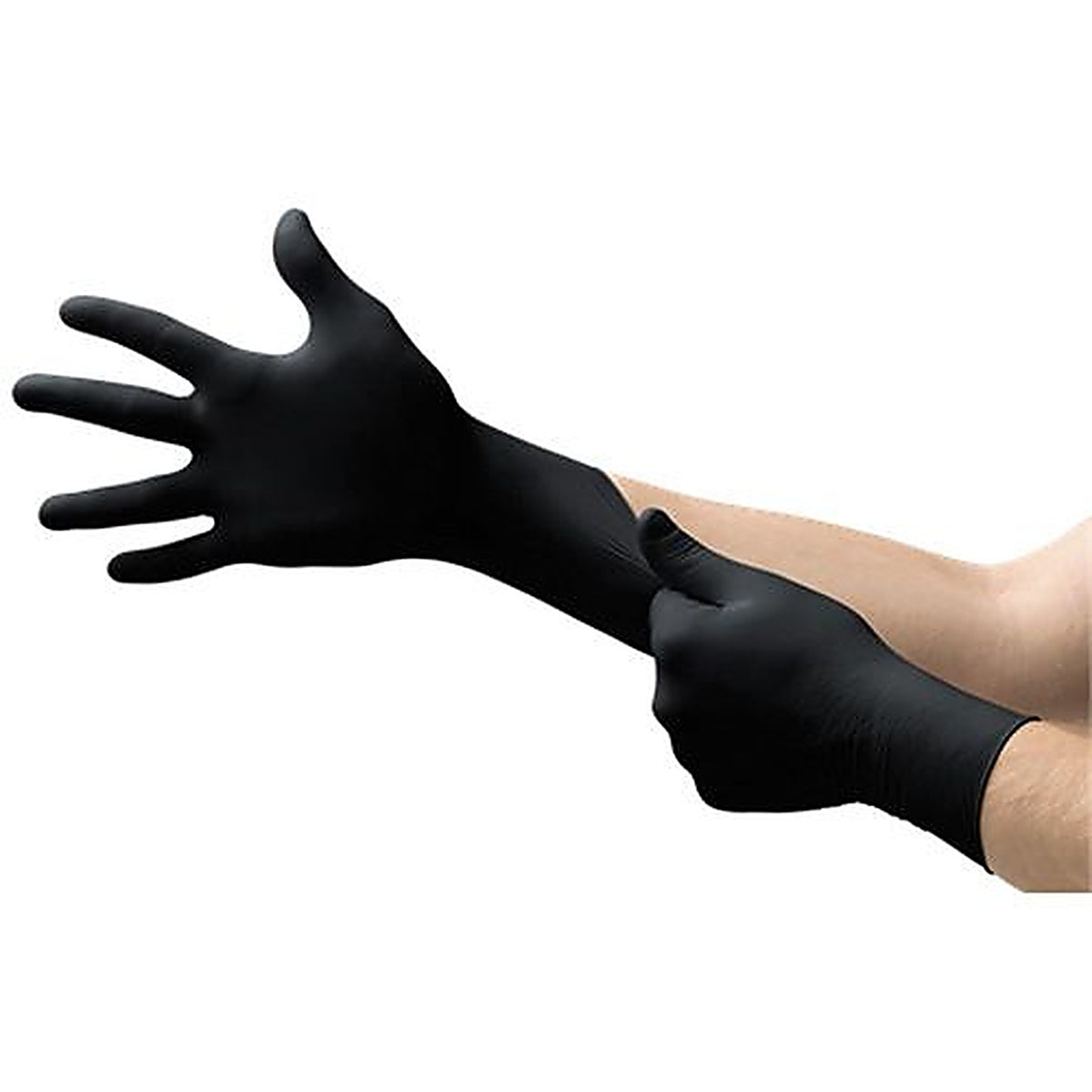 Microflex - BD1001NPF - Black Dragon Zero General Purpose Disposable Exam Gloves, Small, Nitrile, Black