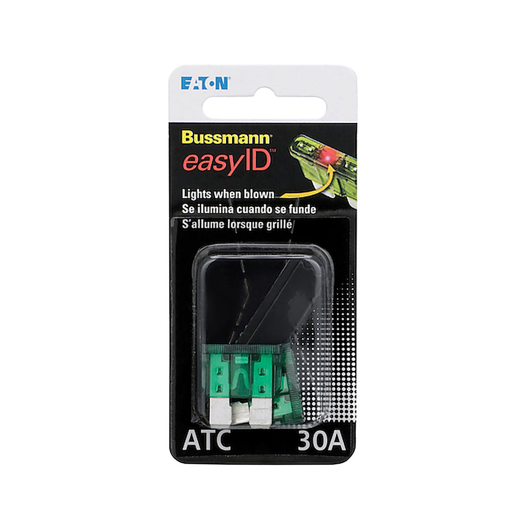 Bussman - BPATC-30ID - Eaton Bussmann Series Atc Easyid 30A Blade Fuse - 2 Pieces