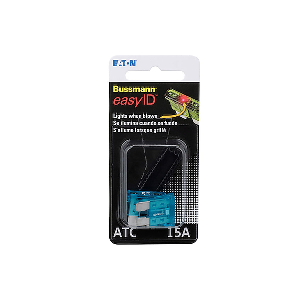 Bussman - BPATC15ID - Eaton Bussmann Series Atc Easyid 15A Blade Fuse - 2 Pieces
