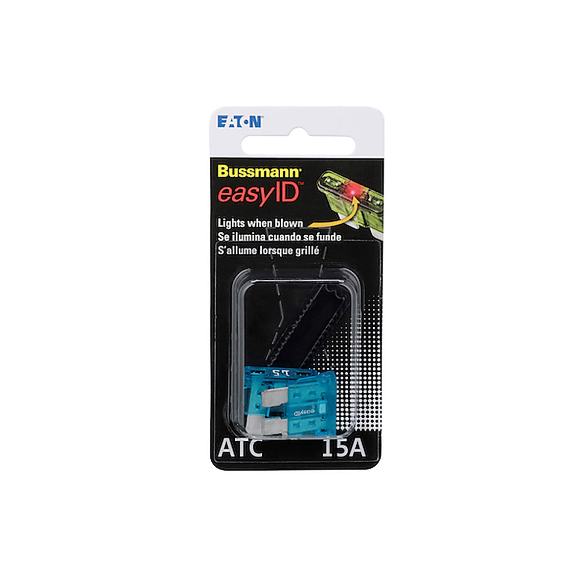 Bussman - BPATC15ID - Eaton Bussmann Series Atc Easyid 15A Blade Fuse - 2 Pieces