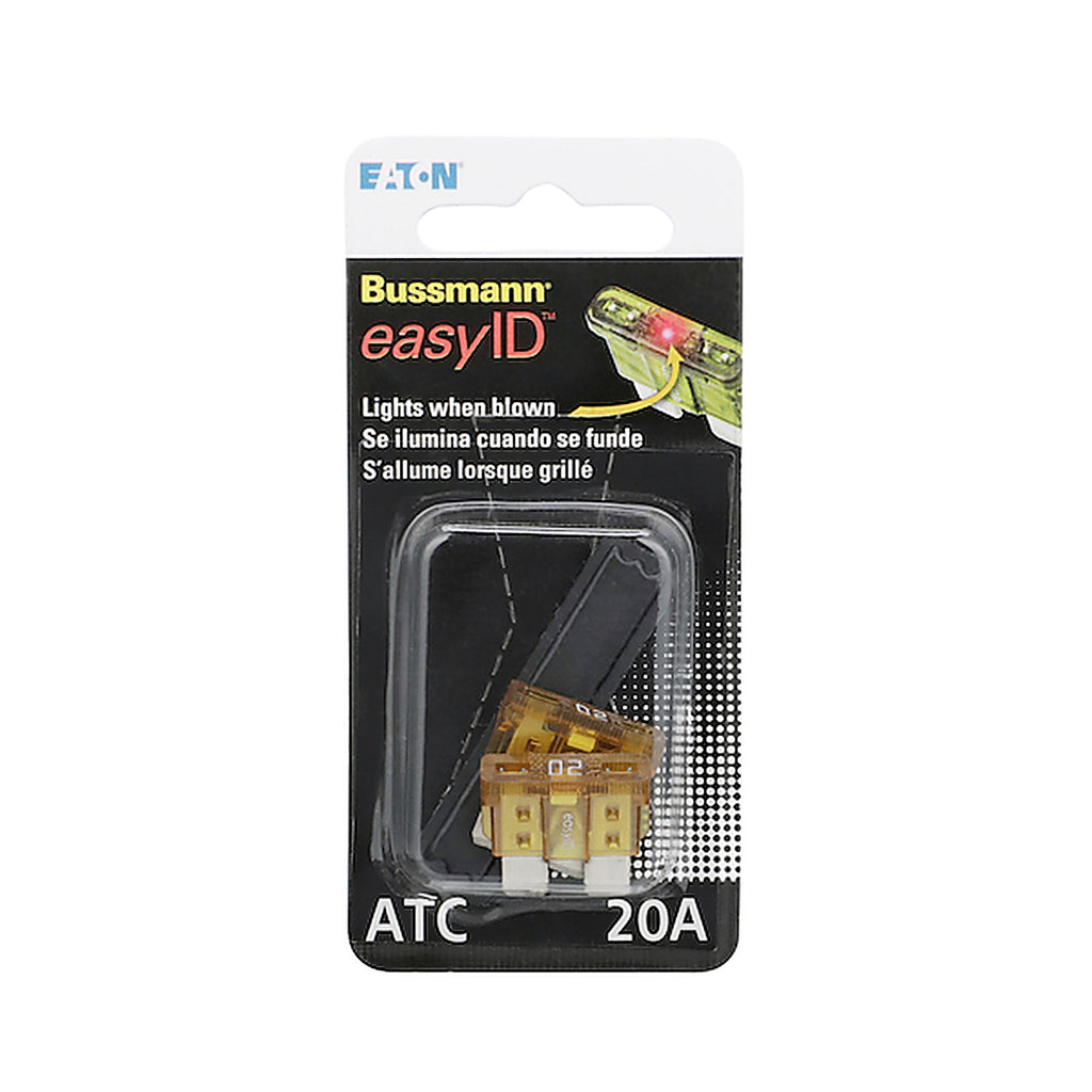 Bussman - BPATC20ID - Eaton Bussmann Series Atc Easyid 20A Blade Fuse - 2 Pieces