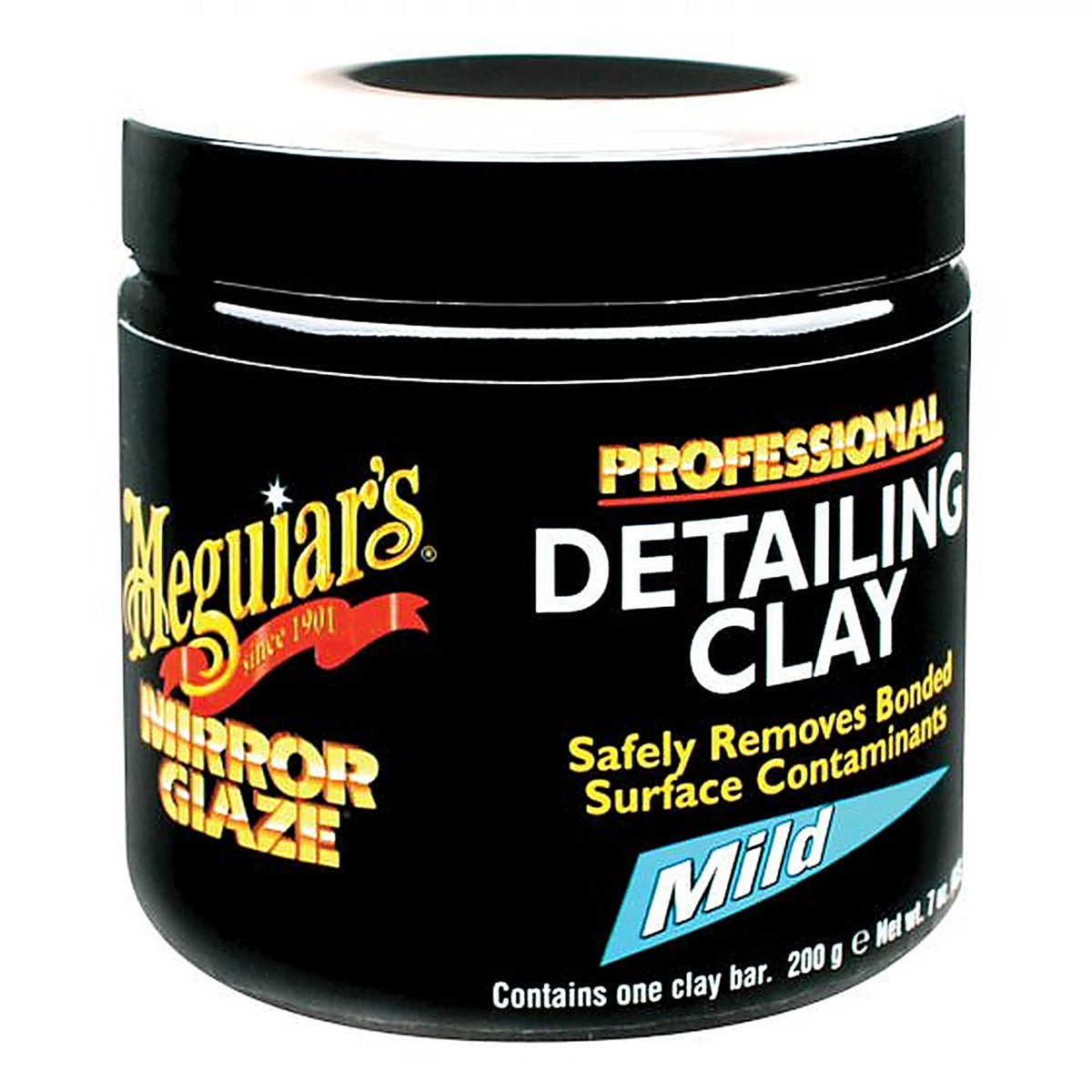 Meguiars - C-2000 - Mirror Glaze Professional Detailing Clay, 200 g Clay Bar, Blue, Solid, 1:1 Mixing