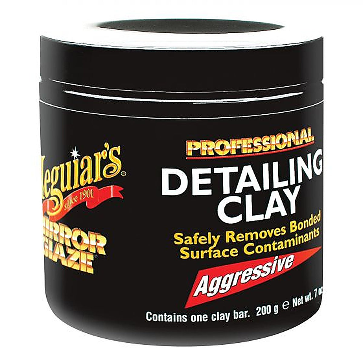 Meguiars - C2100 - Mirror Glaze Professional Detailing Clay, 200 g Clay Bar, Red, Solid, 1:1 Mixing