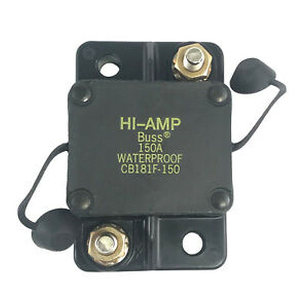 Bussmann - CB181F-150 - High Amp Circuit Breaker Type I - Waterproof Flush-Mount - 150A