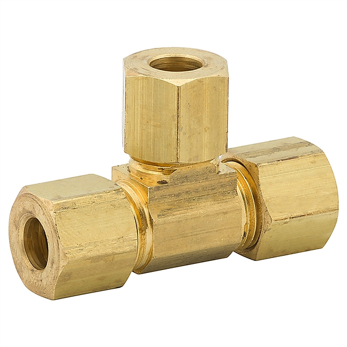 AGS - CFT-3B - Union Tee Com, Brass, 1/4, Bag