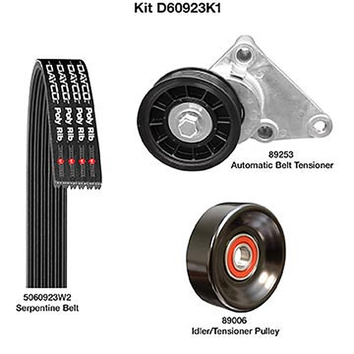 Dayco - D60923K1 - Demanding Drive Kit, Dayco