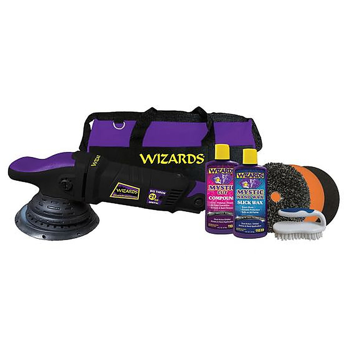Wizards - DA21HDKIT - Wizards 12 Hd Dual Action Big Throw Polisher and Ssr Kit Combo, 6 Inch, 21 mm, 900 W, 7.5 a