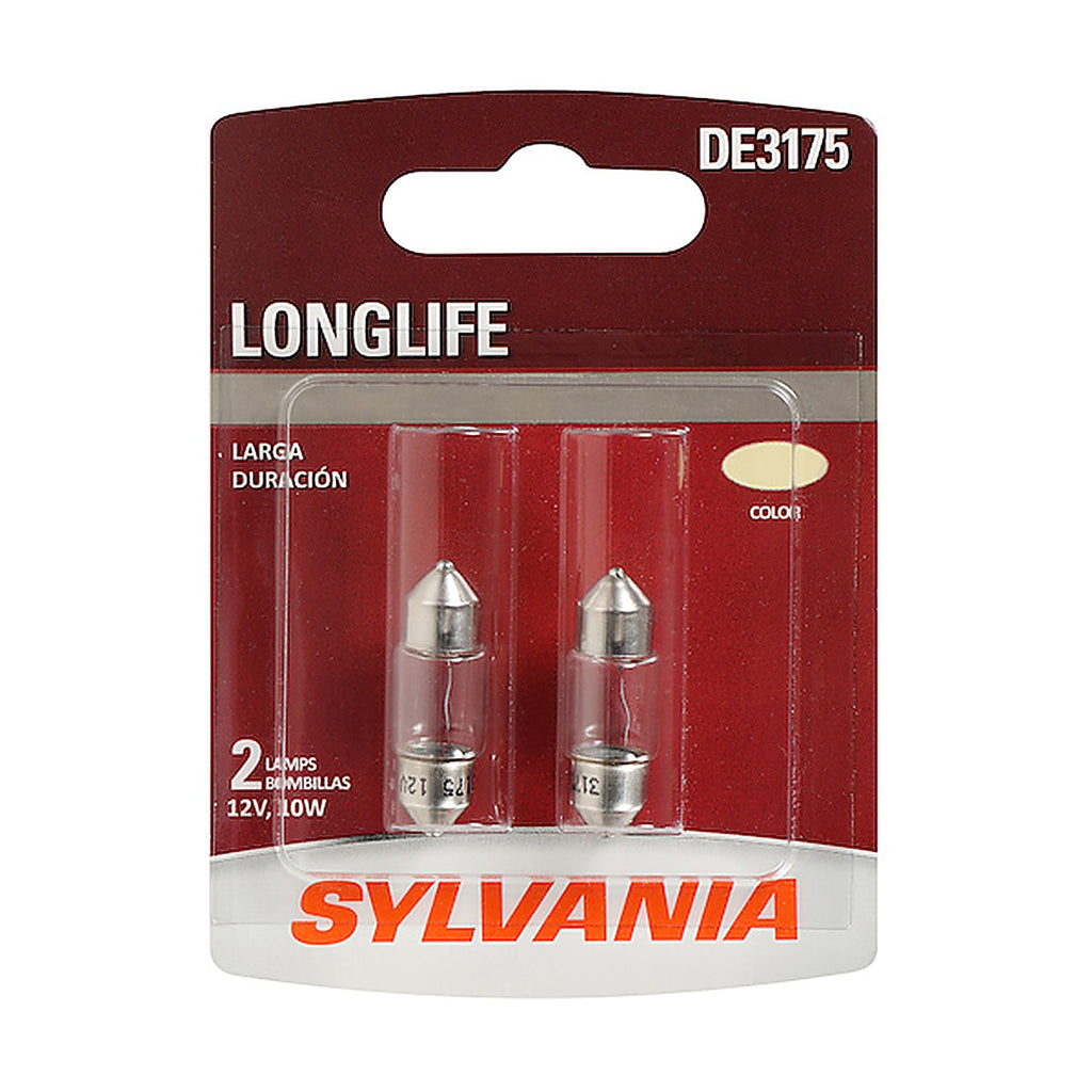 Sylvania - DE3175LLBP2 - De3175 Long Life Mini Bulb, 2 Pack