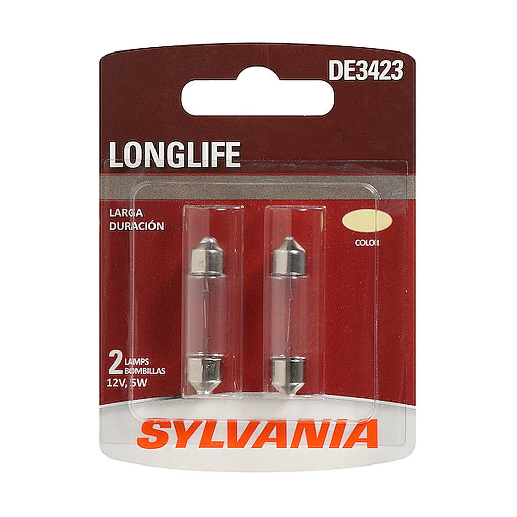Sylvania - DE3423LLBP2 - De3423 Long Life Mini Bulb, 2 Pack