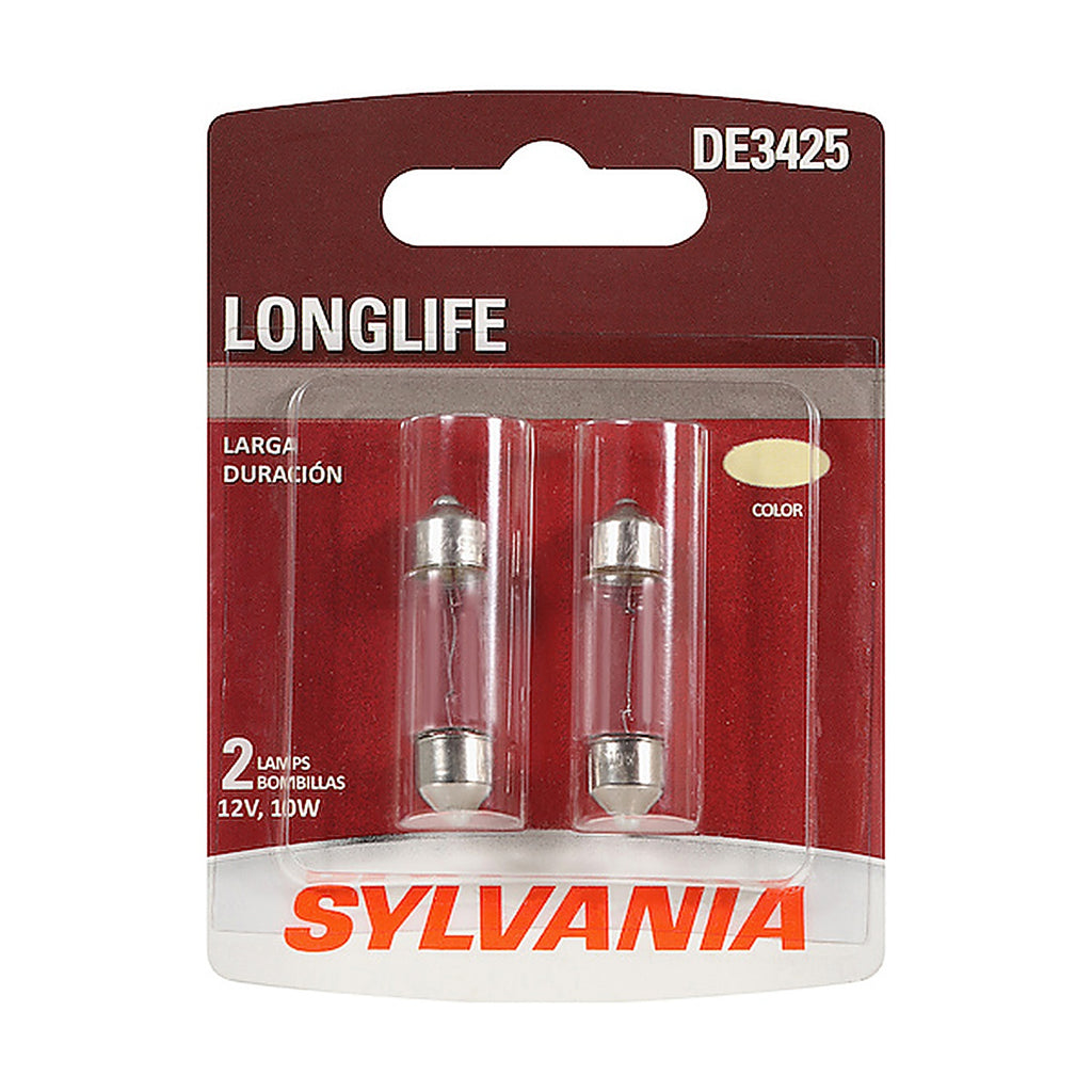 Sylvania - DE3425LLBP2 - De3425 Long Life Mini Bulb, 2 Pack