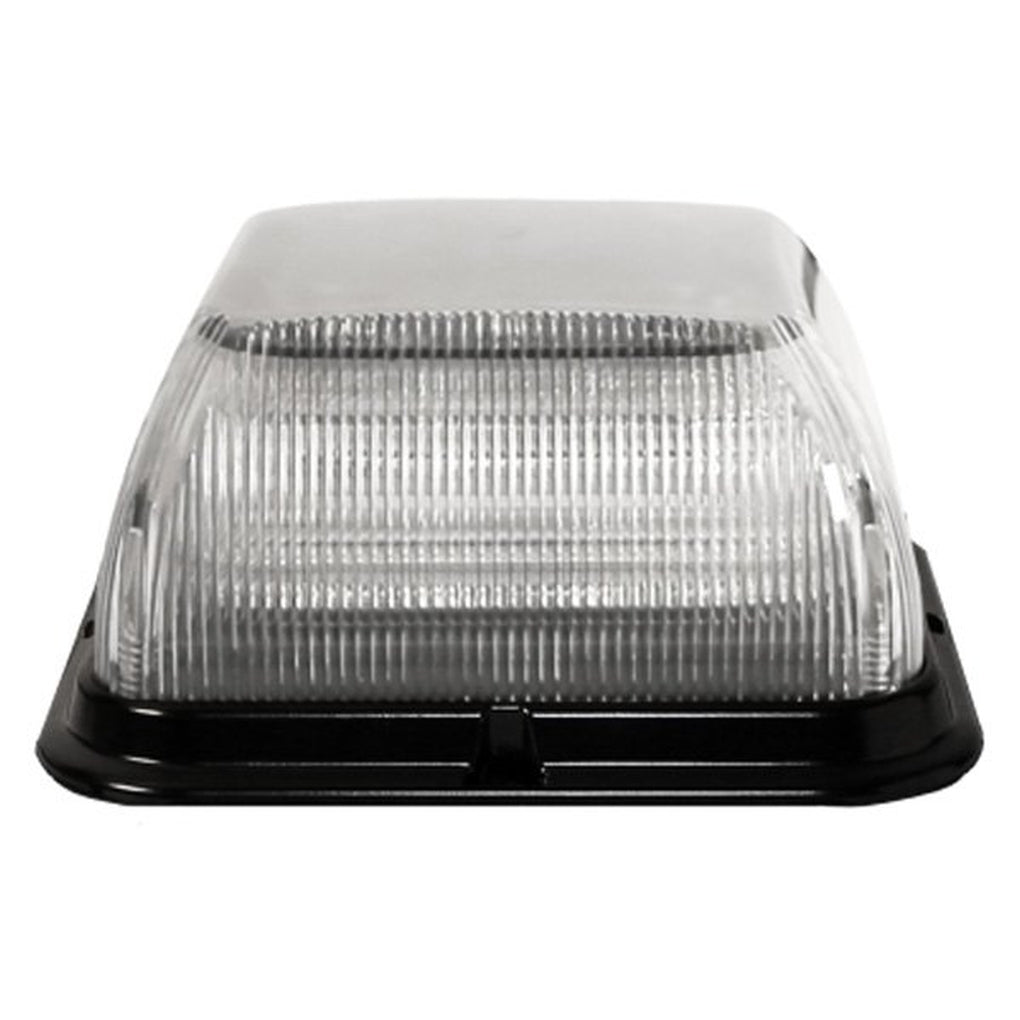 ECCO - EB7185CAG - LED Beacon Dual Square Poly Base Medium Profile 12-24VDC 24 Flash Patterns Clear Lens Amber, Green
