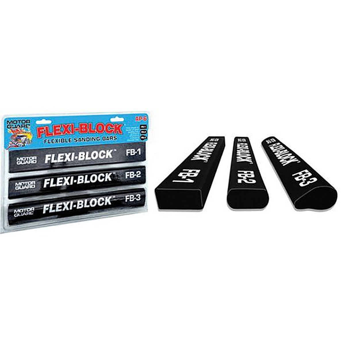Motor Guard - FB-3 - Flexi-Block Sanding Block, 1-3/8 Inch W X 11 Inch L, 7/8 Inch Thk