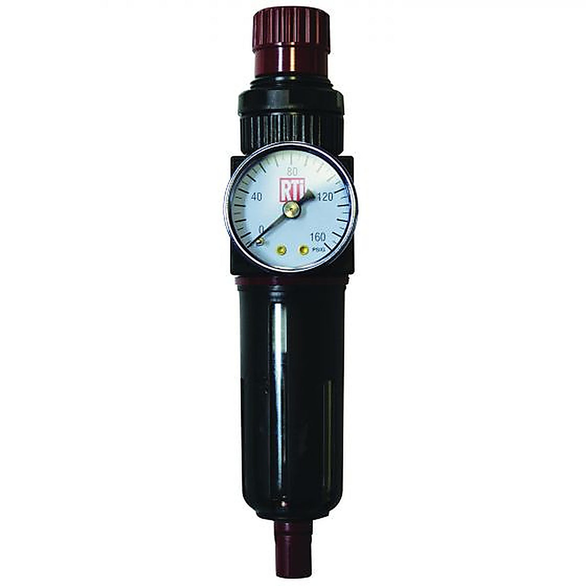 Reading Technologies - FR250-G - RTi Filter/Regulator, 1/4 Inch Inlet/Outlet, 30 Scfm, 5 Um, 120 Degrees F Maximum, 230 Psig Maximum Supply