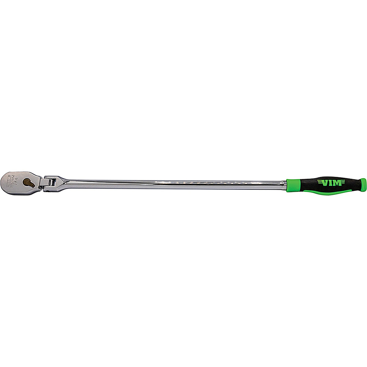VIM Tools - FRCG8USA - 1/2 ft Drive 24 ft Oal. 90T Flex Head Ratchet w/Comfort Grip - USA Made