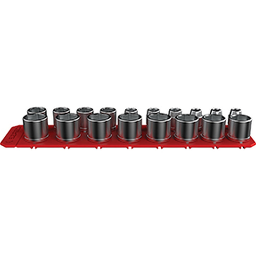 E-Z Red - FSR18-R - Flexible Magnetic Double Socket Rail 3/8