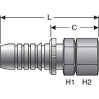 Gates - G20170-1616 - Hydraulic Coupling / Adapter