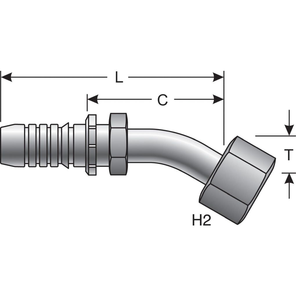 Gates - G20175-1010 - Hydraulic Coupling / Adapter
