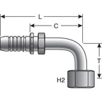 Gates - G20179-0606 - Hydraulic Coupling / Adapter