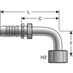 Gates - G20180-0808 - Hydraulic Coupling / Adapter