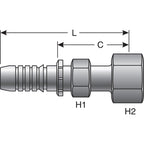 Gates - G20230-1012 - Hydraulic Coupling / Adapter