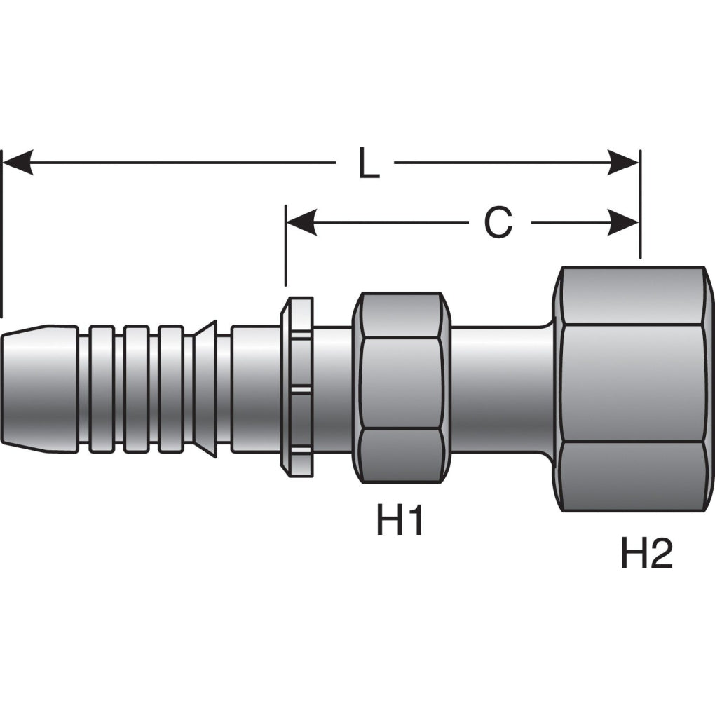 Gates - G20230-1012 - Hydraulic Coupling / Adapter
