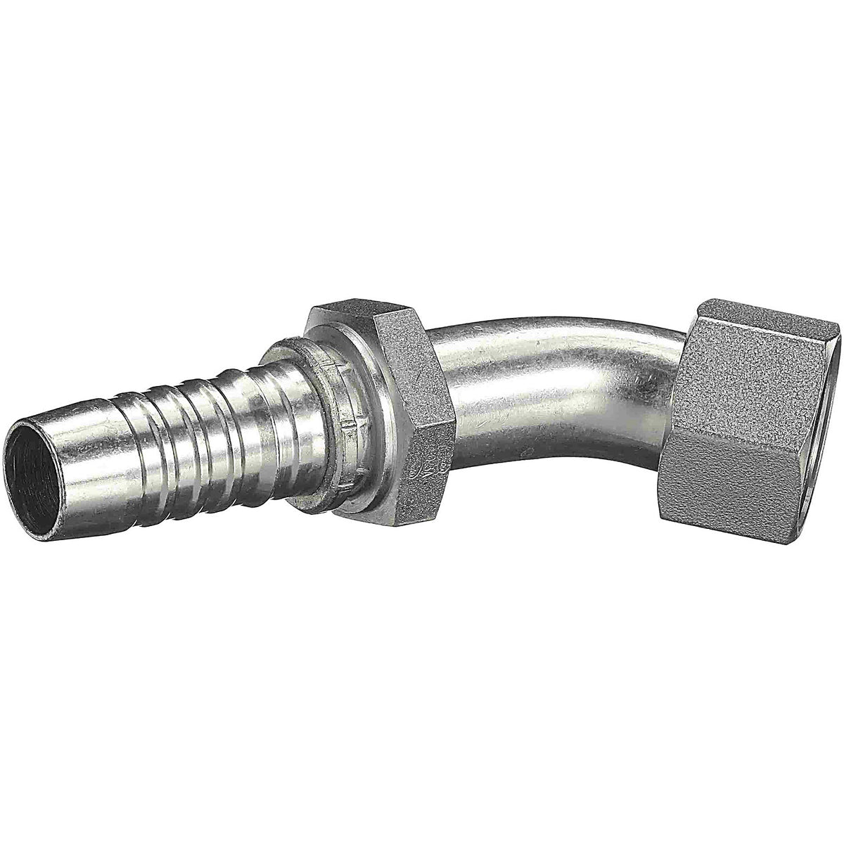 Gates - G20234-0808 - Female Flat-Face O-Ring Swivel - 45 Bent Tube