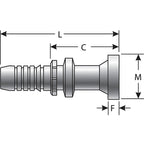 Gates - G20300-1220 - Code 61 O-Ring Flange