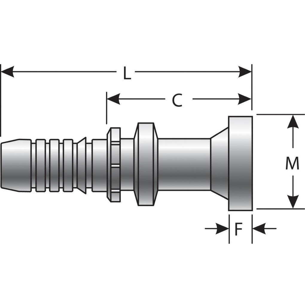 Gates - G20350-1620 - GlobalSpiral Couplings Code 62 O-Ring Flange Heavy
