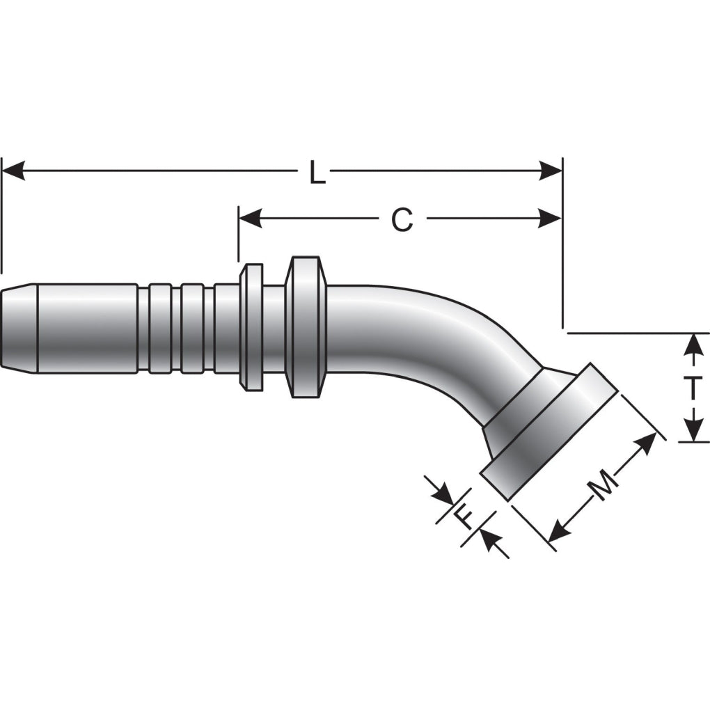 Gates - G20404-1216 - Hydraulic Coupling / Adapter