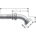 Gates - G20404-1216 - Hydraulic Coupling / Adapter