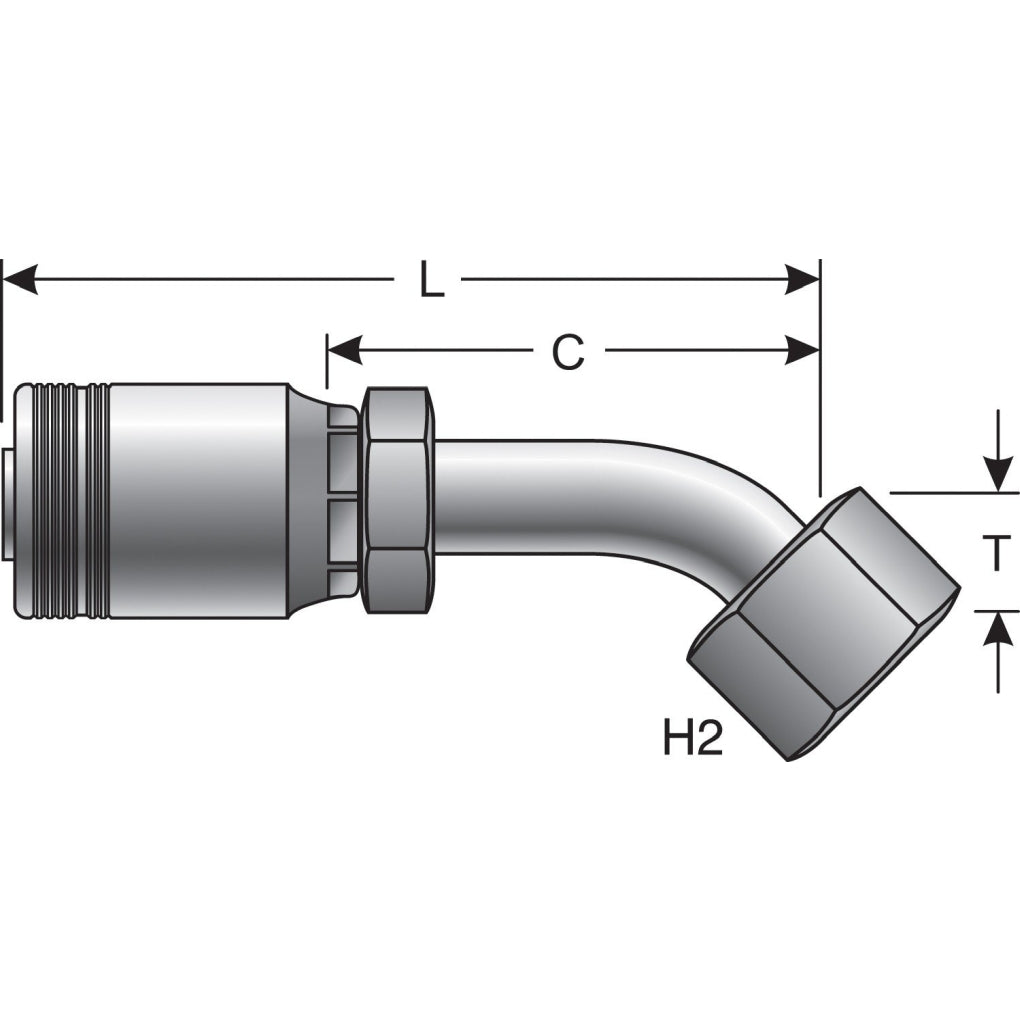 Gates - G24174-2424 - Hydraulic Coupling / Adapter