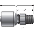Gates - G25100-0806 - Hydraulic Coupling / Adapter