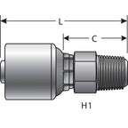 Gates - G25100-1208 - Hydraulic Coupling / Adapter