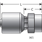 Gates - G25110-0806 - Hydraulic Coupling / Adapter