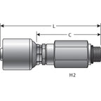 Gates - G25121-0406 - Hydraulic Coupling / Adapter