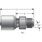 Gates - G25165-0505 - Hydraulic Coupling / Adapter
