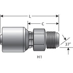 Gates - G25165-1010 - Hydraulic Coupling / Adapter