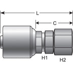 Gates - G25170-0405 - Hydraulic Coupling / Adapter