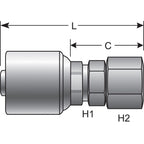 Gates - G25170-0406 - Hydraulic Coupling / Adapter