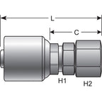 Gates - G25170-0810 - Hydraulic Coupling / Adapter