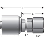 Gates - G25170-0812 - Hydraulic Coupling / Adapter