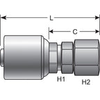 Gates - G25170-1010 - Hydraulic Coupling / Adapter