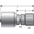 Gates - G25170-1208 - Hydraulic Coupling / Adapter