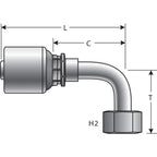 Gates - G25179-0608 - Hydraulic Coupling / Adapter