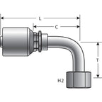 Gates - G25205-0808 - Hydraulic Coupling / Adapter