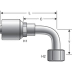 Gates - G25239-1010 - Hydraulic Coupling / Adapter